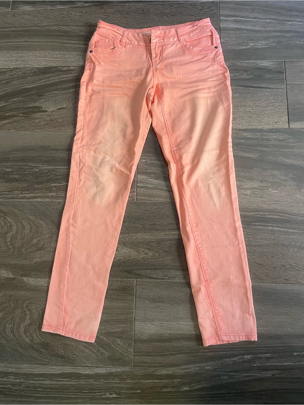 Mossimo Supply Co. Coral Pink Ankle Jeans